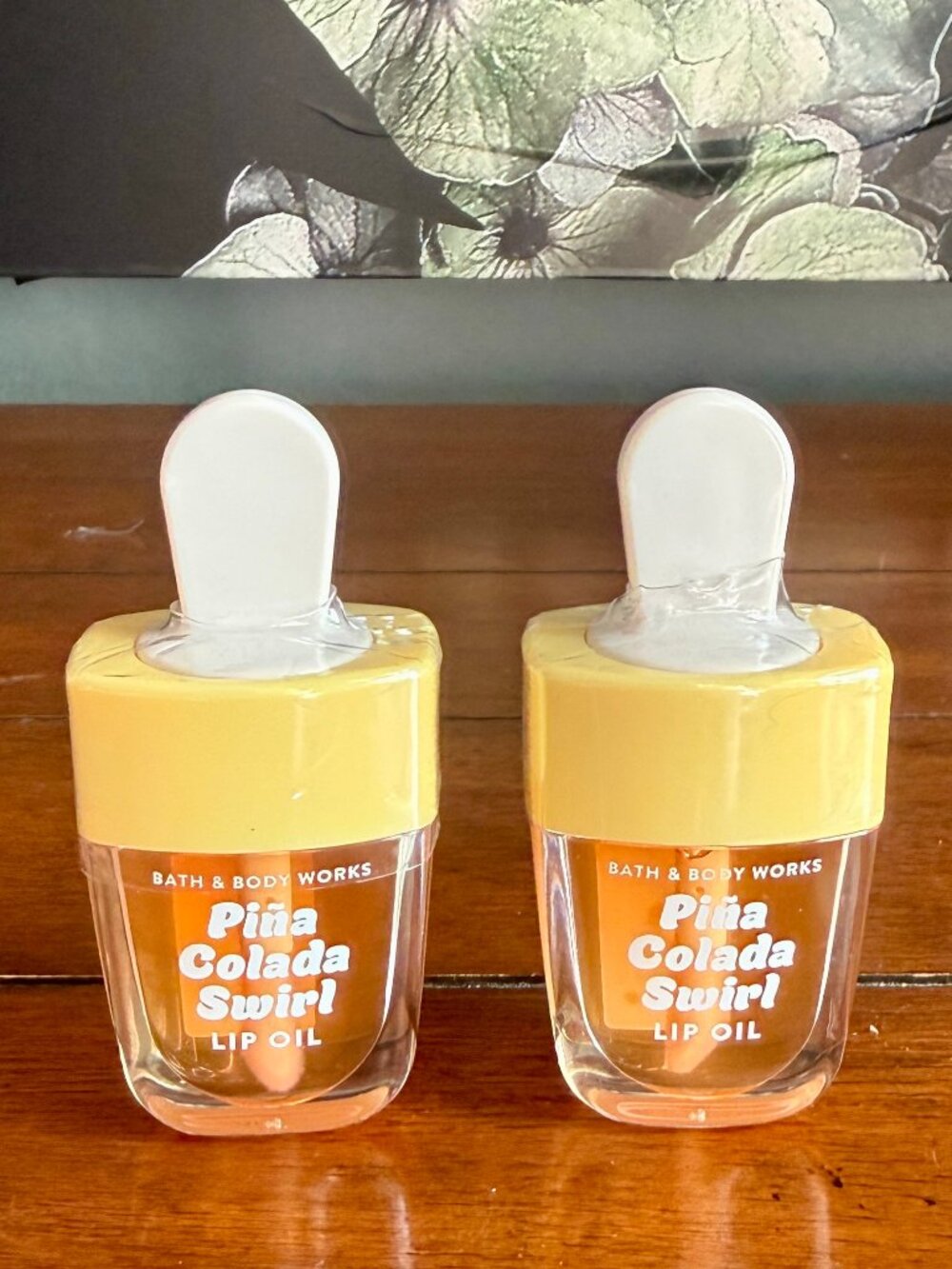 NEW 2-Pc PINA COLADA SWIRL Lip Oil Bath & Body Works